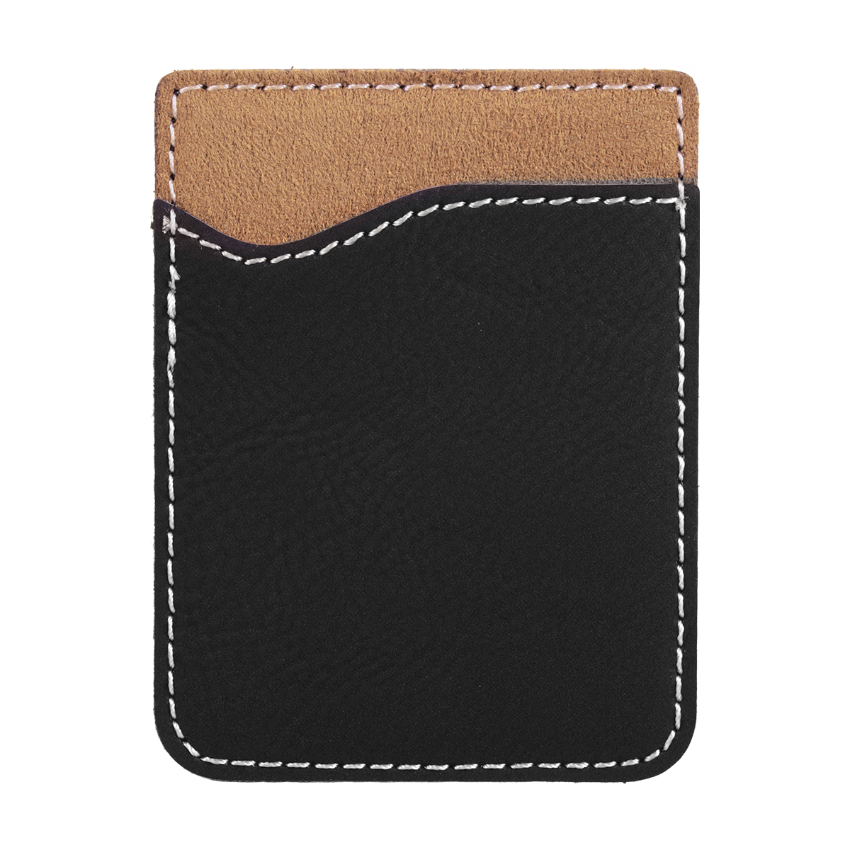 Black & Gold Leatherette Phone Wallet 2