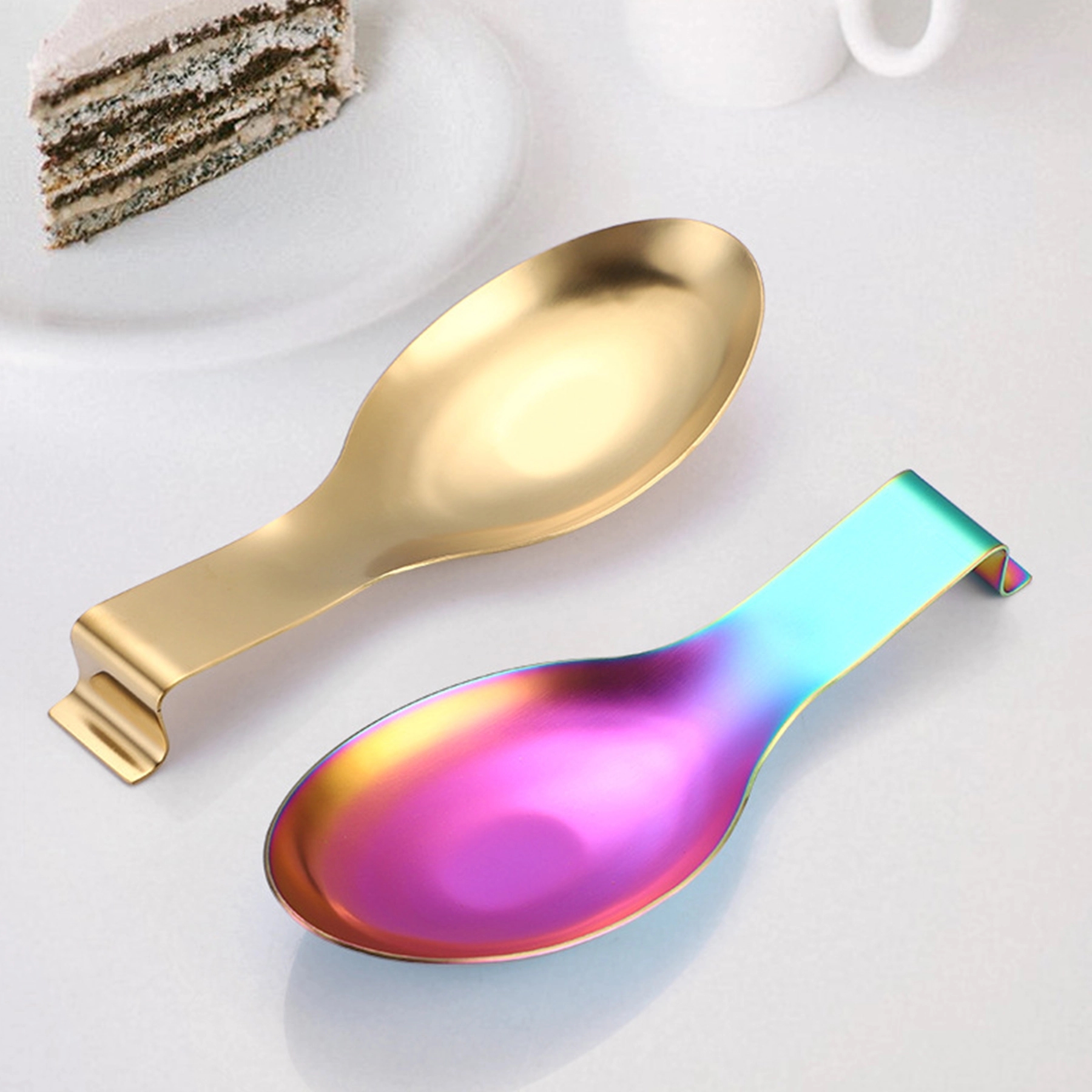 Gold Stainless Steel Spoon Rest 2