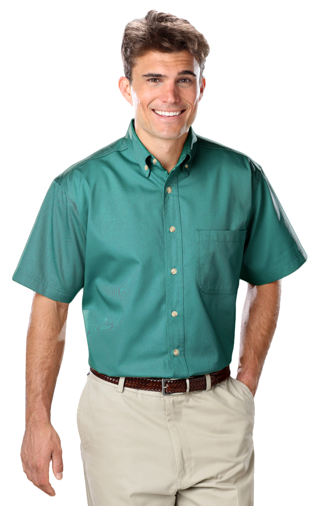 Men's S/S 100% Cotton Twill Shirt 16