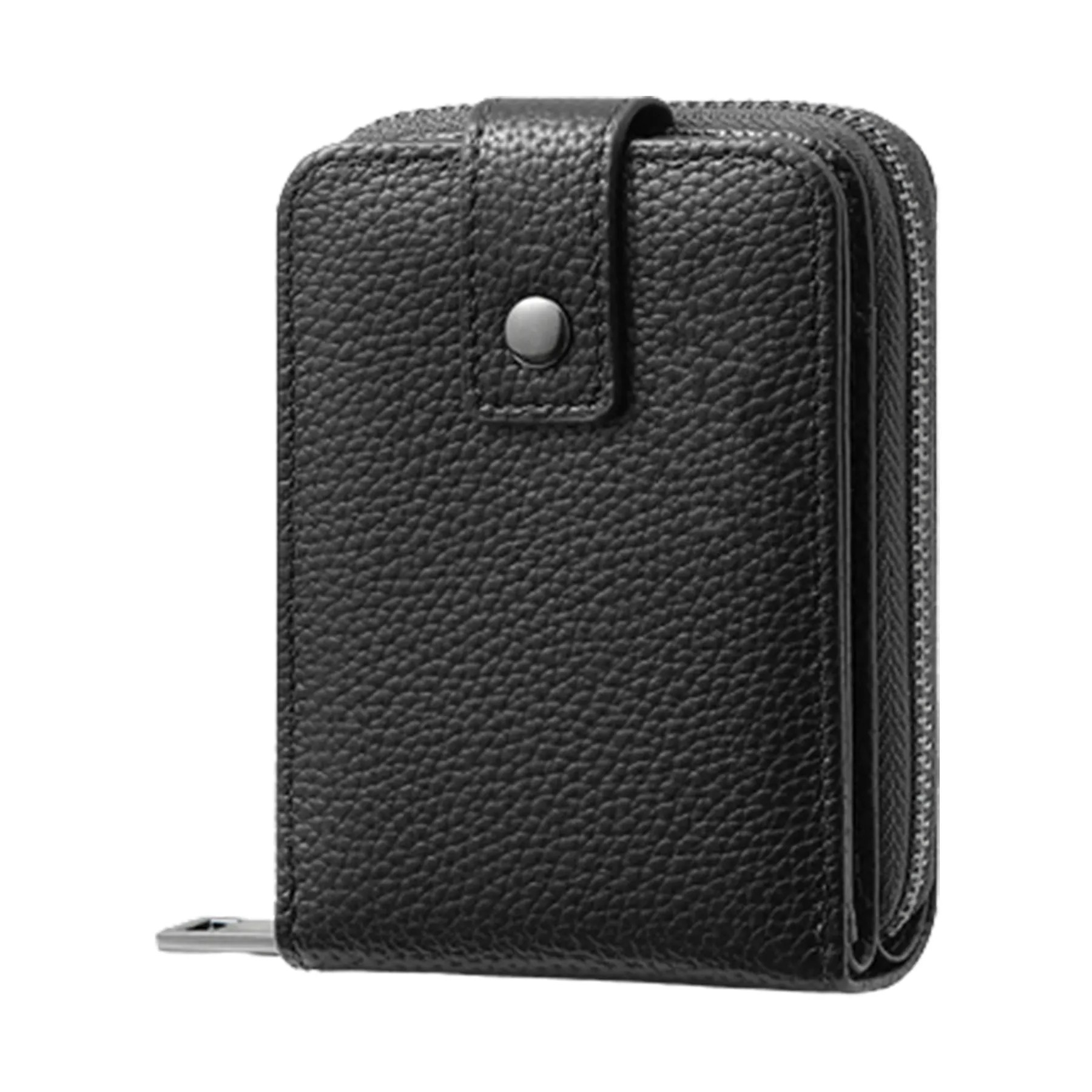 Litchi Grain Pu Leather Card Wallets 3