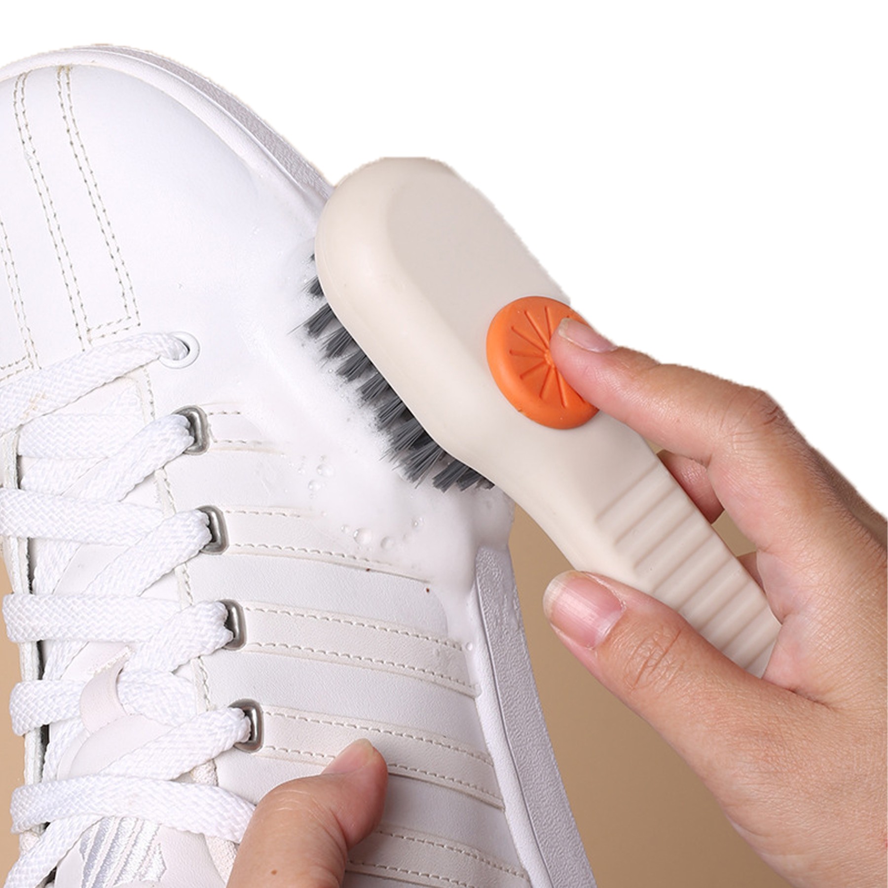 Shoe Brush With Cleaning Solution 4