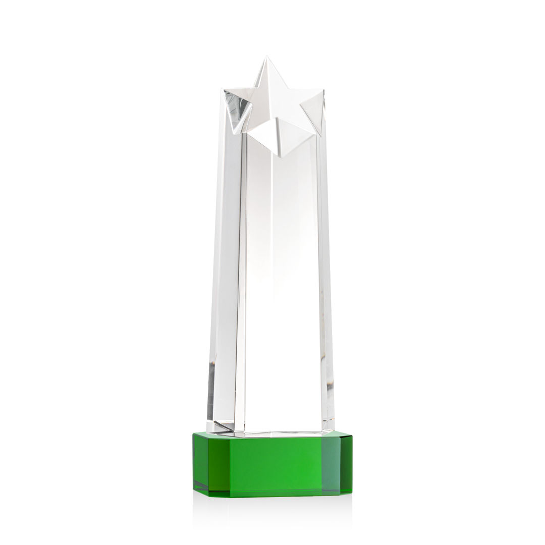 Delaware Star VividPrint™ Award on Base - Green 9
