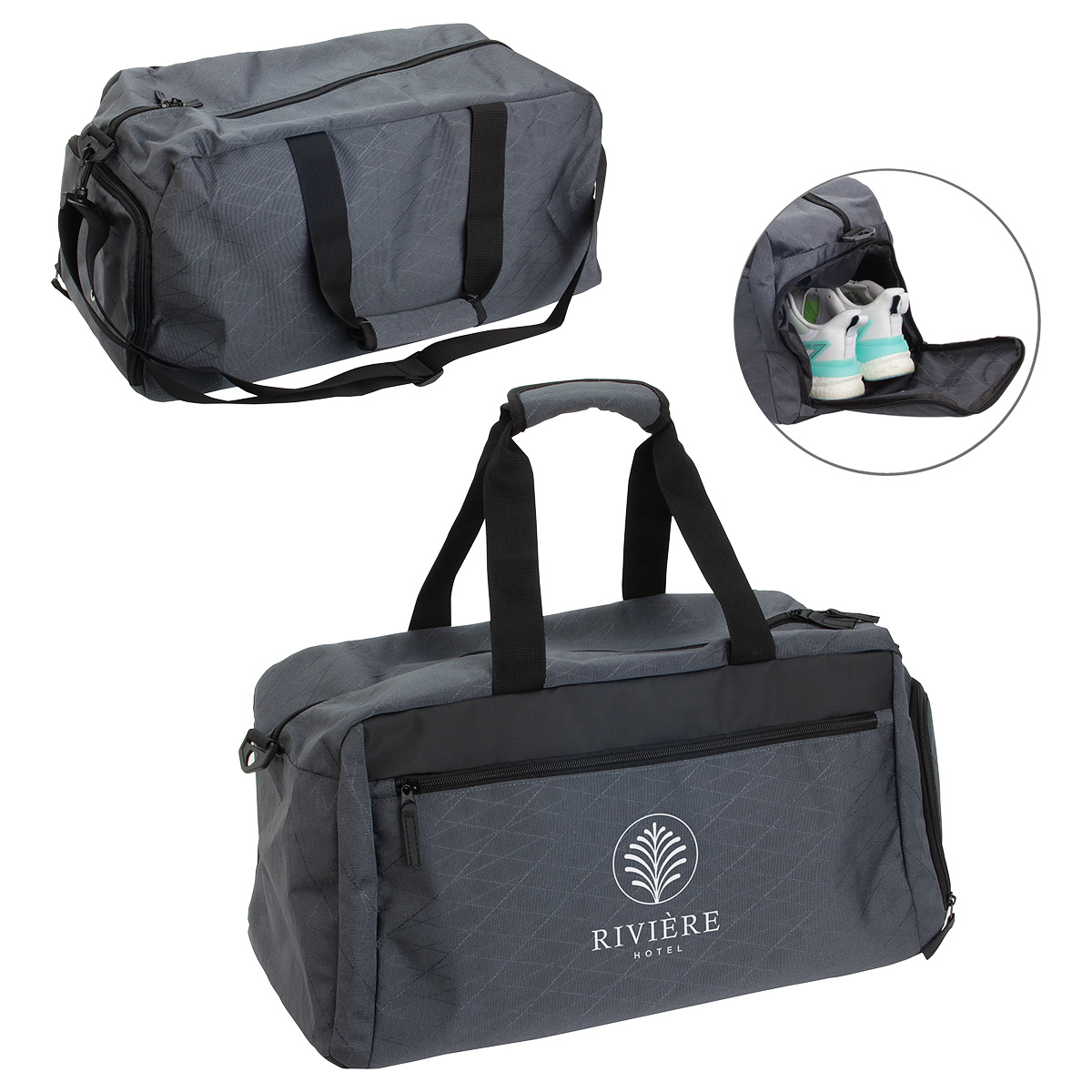 Diamondback Heathered Polycanvas Travel Duffel 3