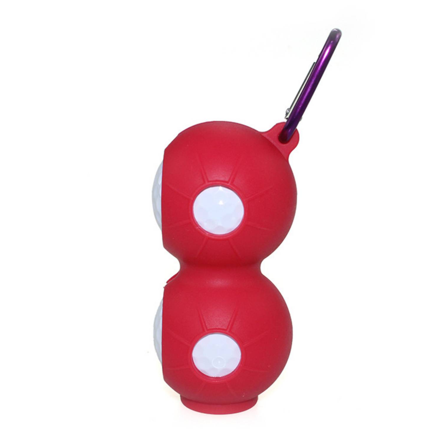 Duo Silicone Golf Ball Holder with Carabiner 6