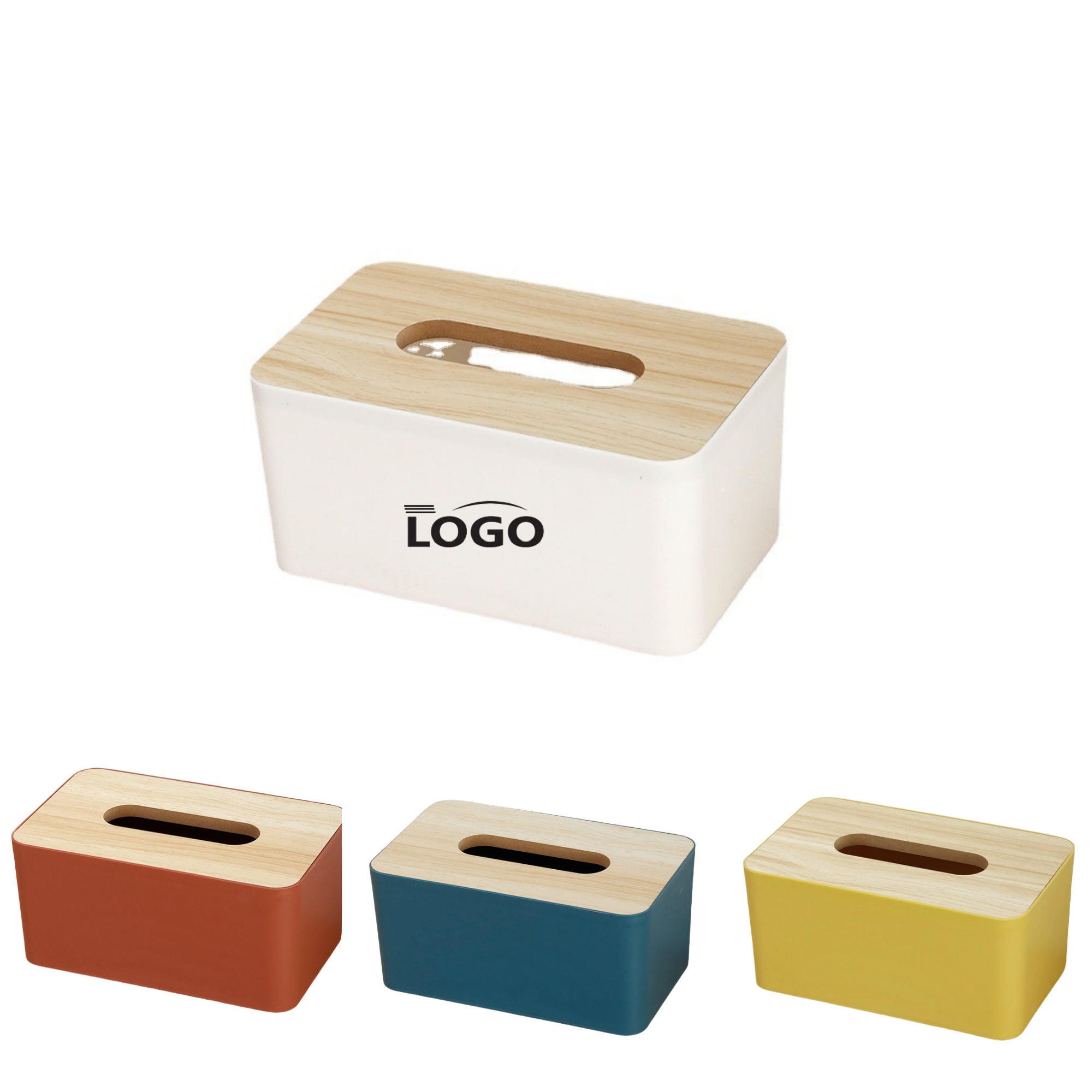 Wooden Covered Plastic Cardboard Box 2
