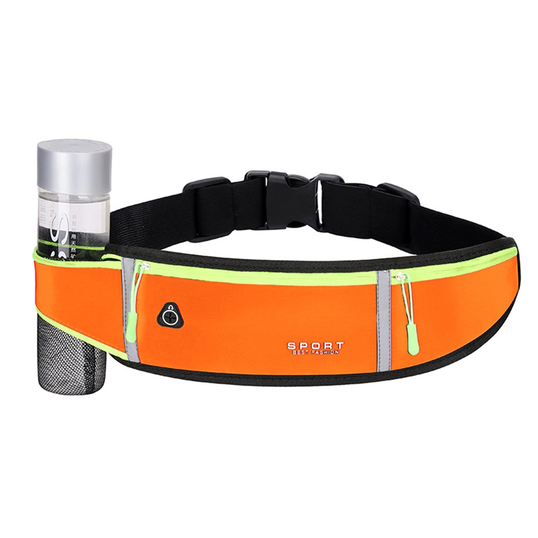 Waterproof Running Waist Pack With Bottle Holder 1