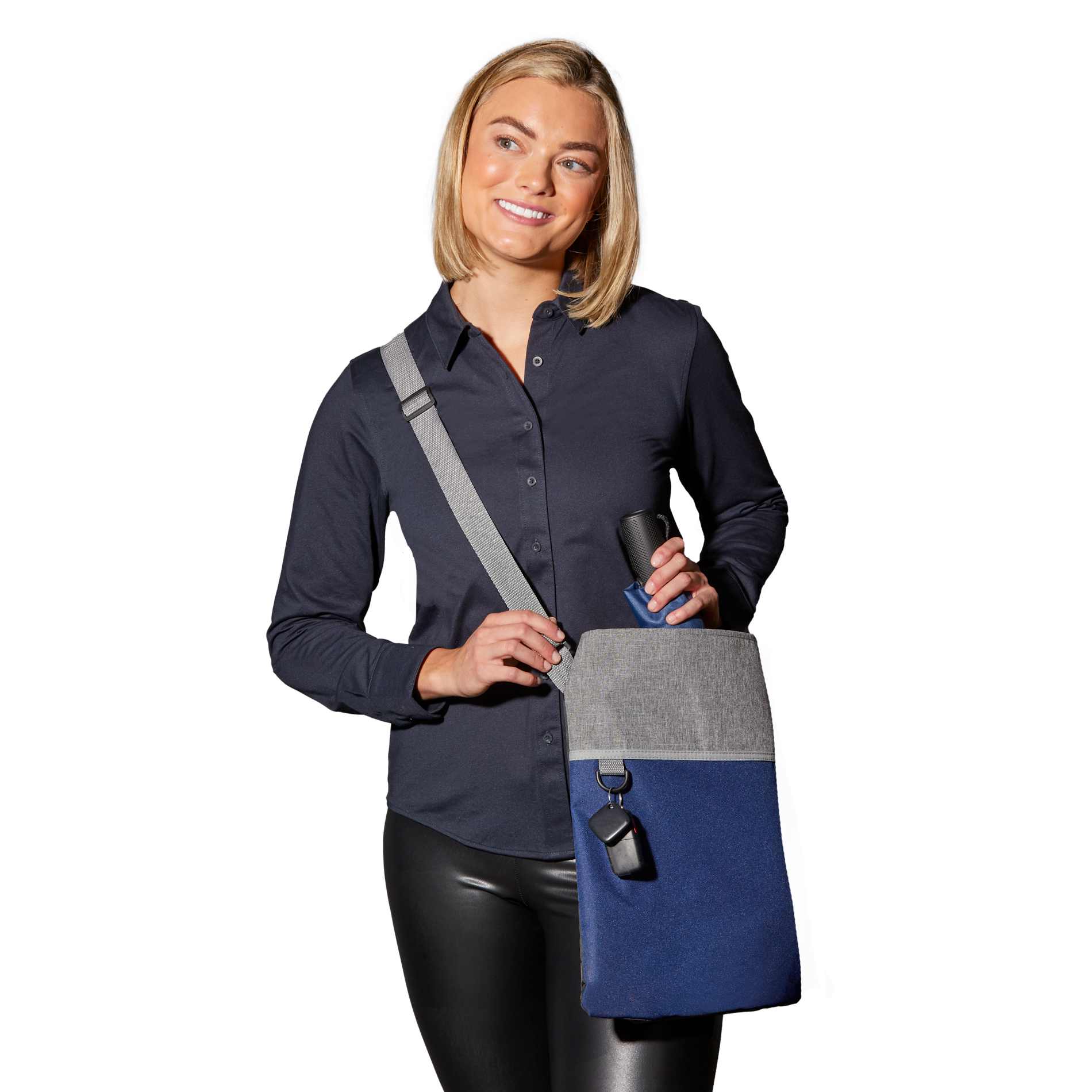 Double Heather RPET Crossbody Tote 80