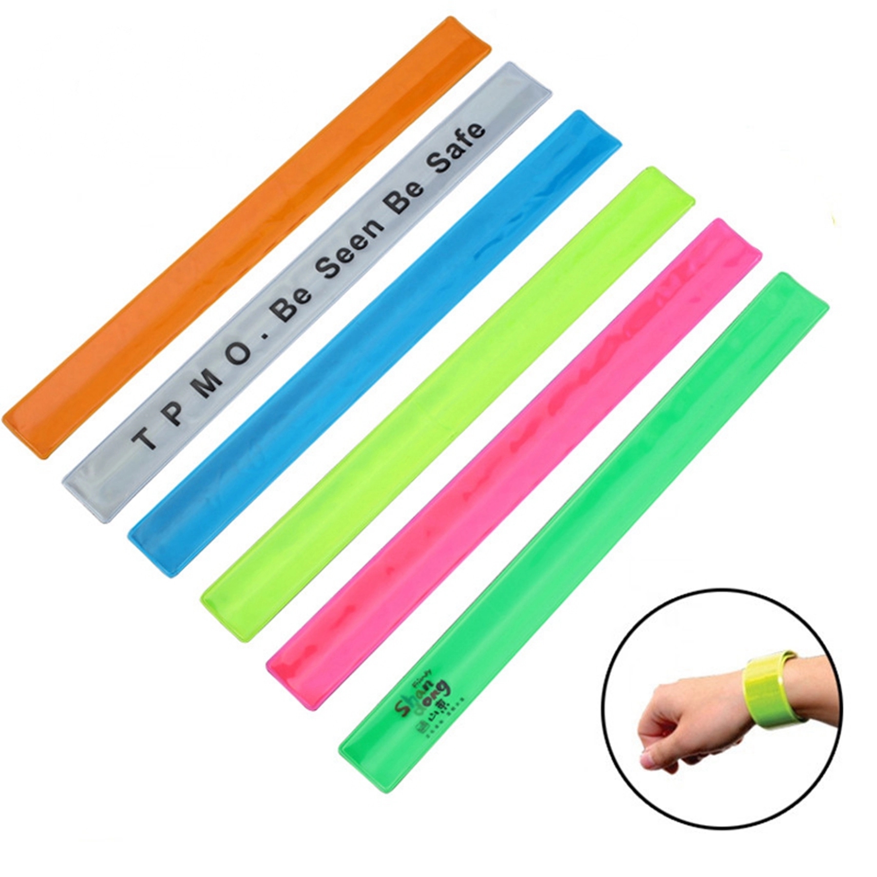 Reflective Slap Wristbands 1