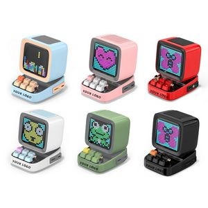 Alarm Clock Diy 16X16 Led Display Board Portable Speaker 3