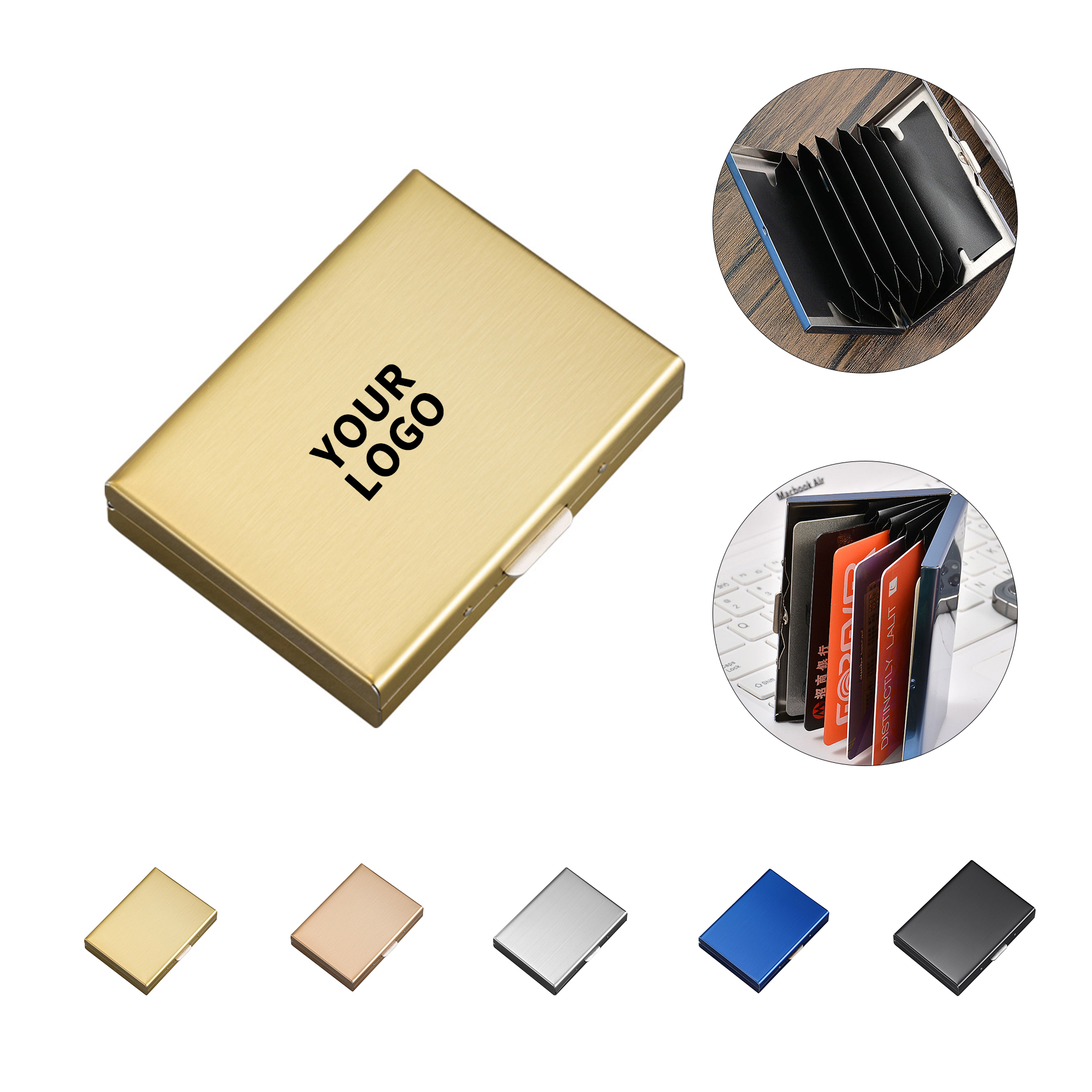 Stainless Steel Credit Card Case With Security Slots 2