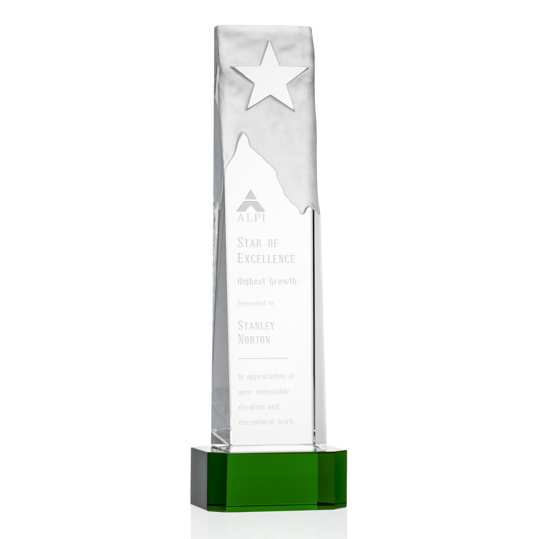 Stapleton Star Award on Base - Green 3