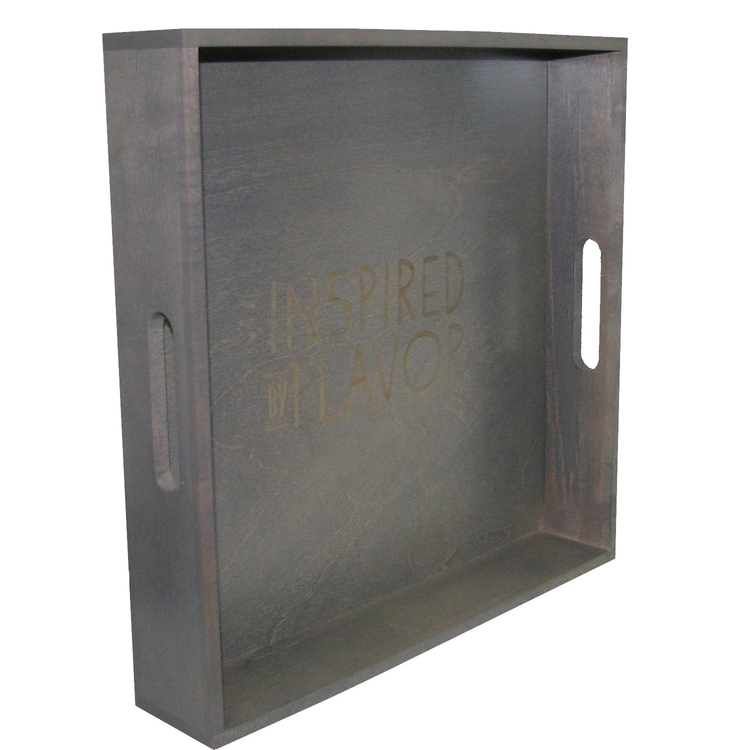 Wood Square Service Tray 3