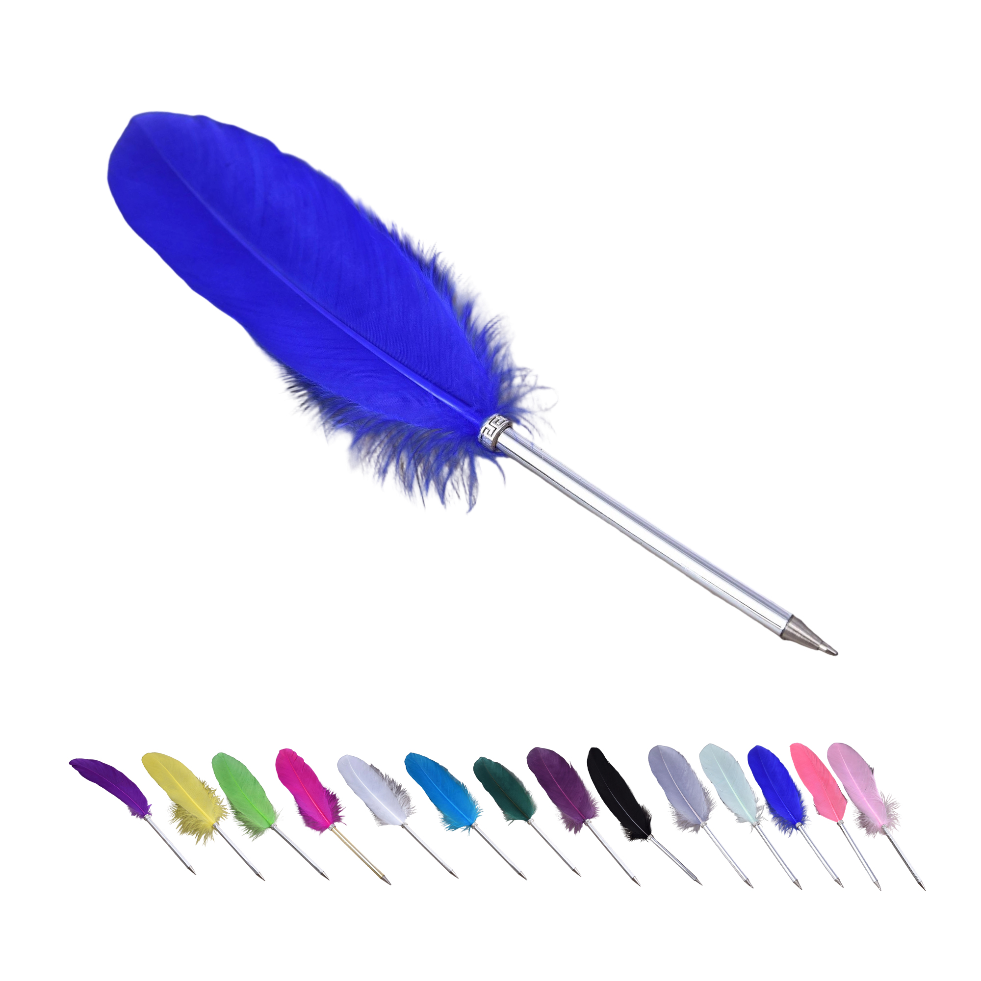 Feather Quill Ballpoint Pen Decorative Writing Gift 2