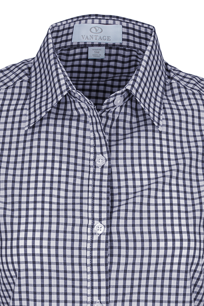 Women’s Easy-Care Gingham Check Shirt 42