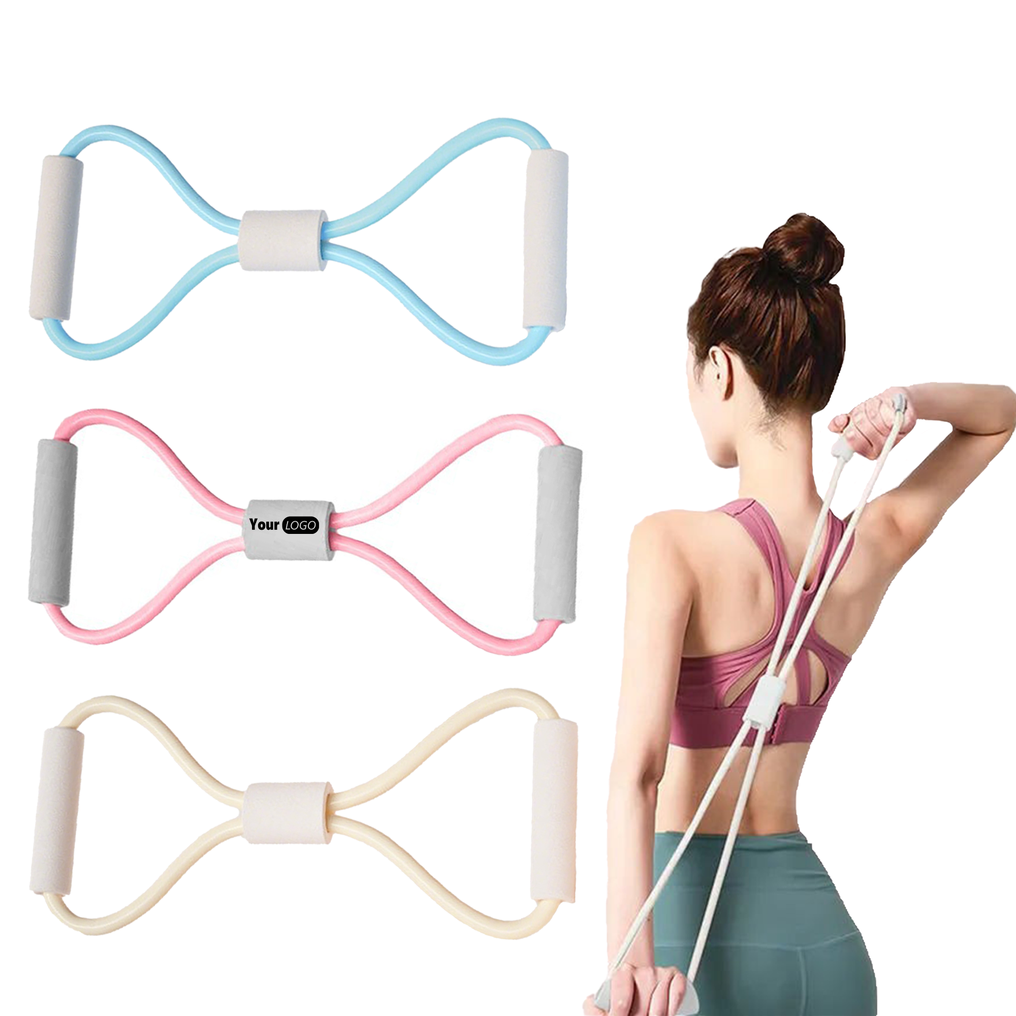 8 Shaped Elastic Pull Yoga Tension Rope 1