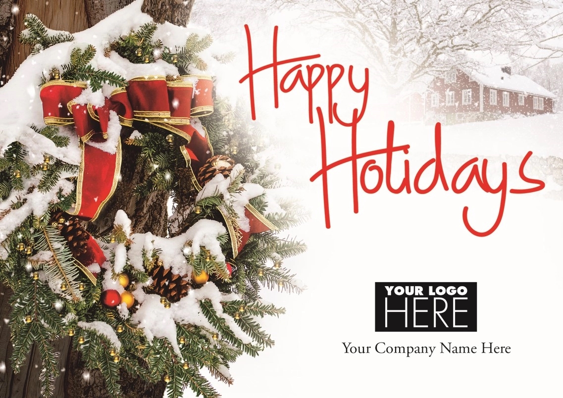 Snowy Delight Holiday Logo Cards 1