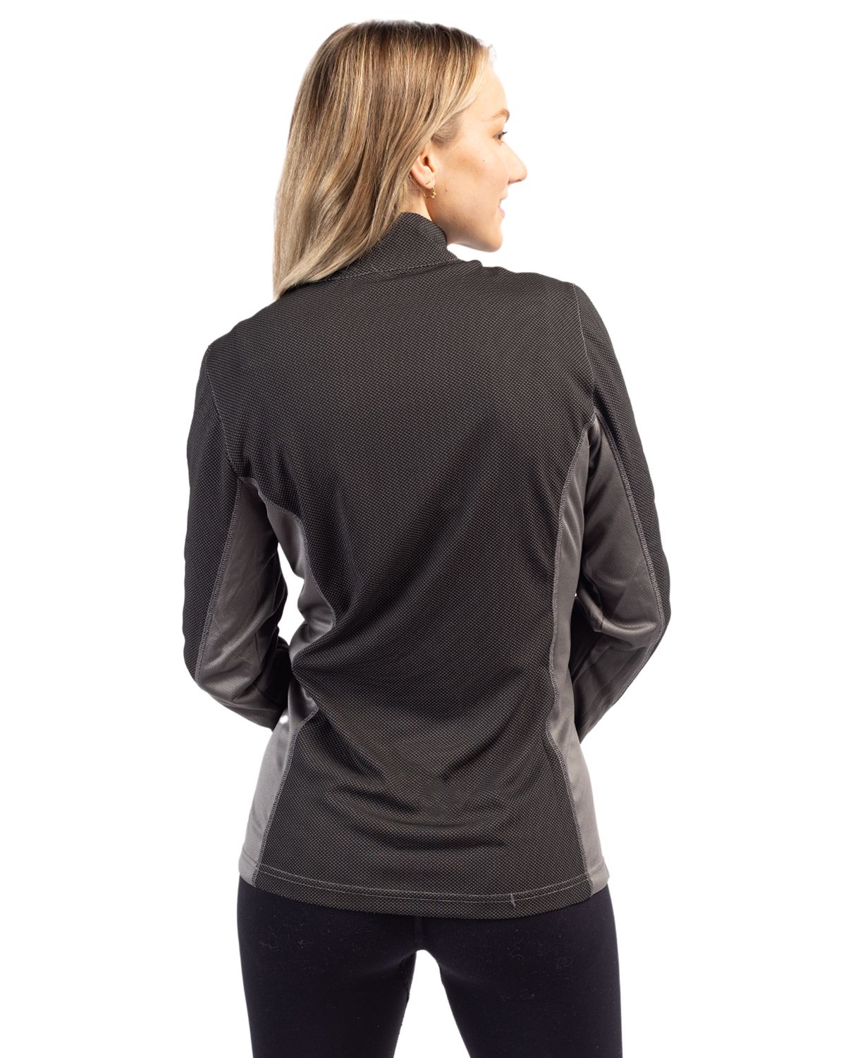 Ice Pique Colorblock Womens Half Zip Tech Pullover