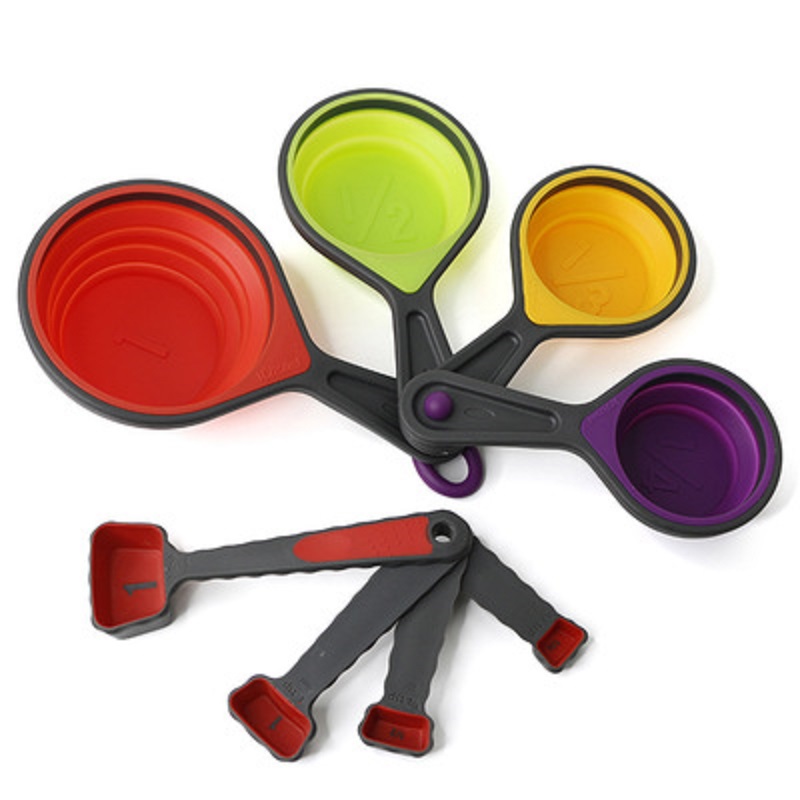 8pcs Collapsible Measuring Cups And Spoons 3