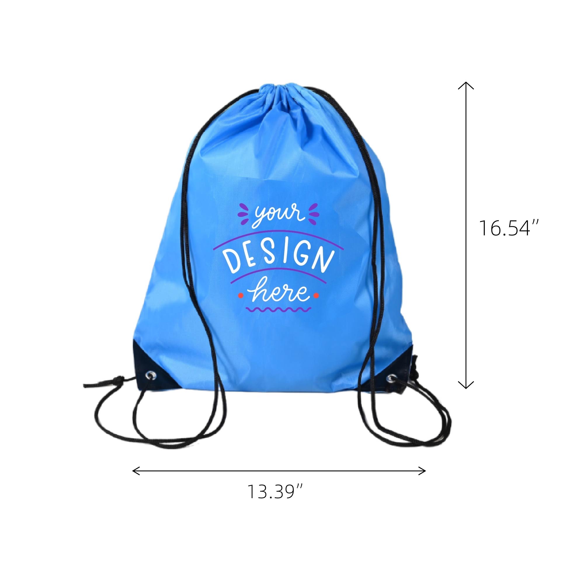 MOQ 10pcs Polyester Cinch Sack 3