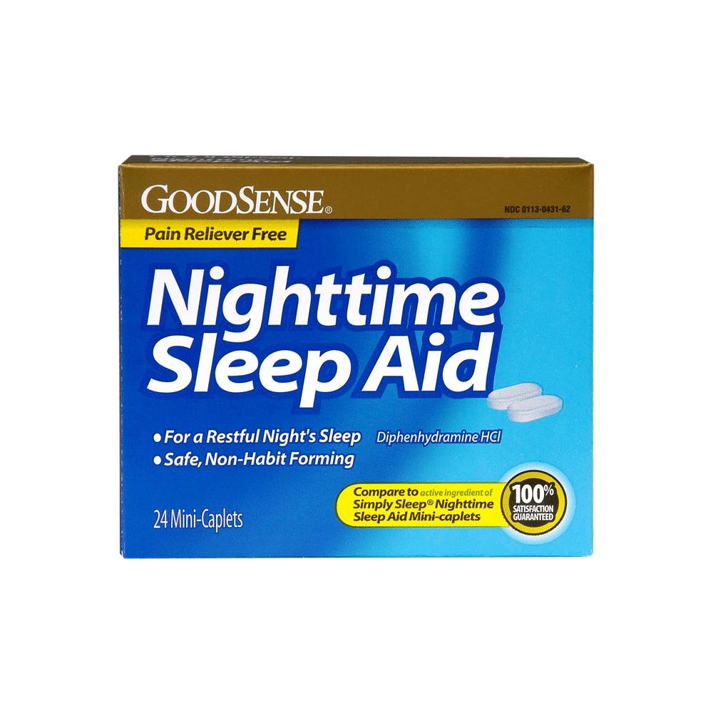 Nighttime Sleep Aid Caplets - 24 Pack 2