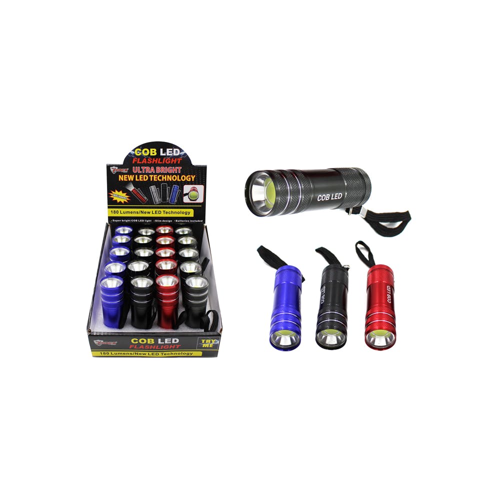 COB LED Flashlights Assorted Colors 1