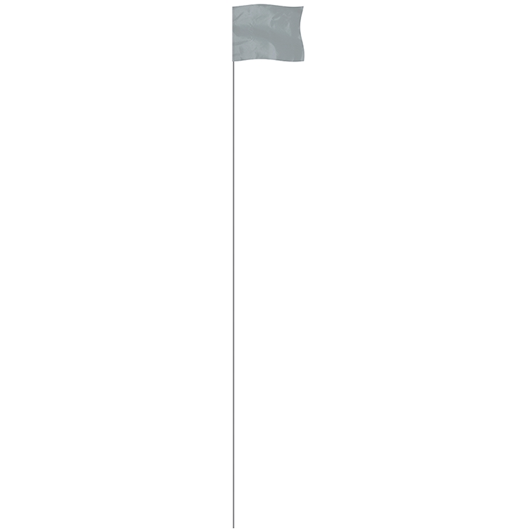 Silver 4" x 5" Marker Flag on a 36" Wire 3