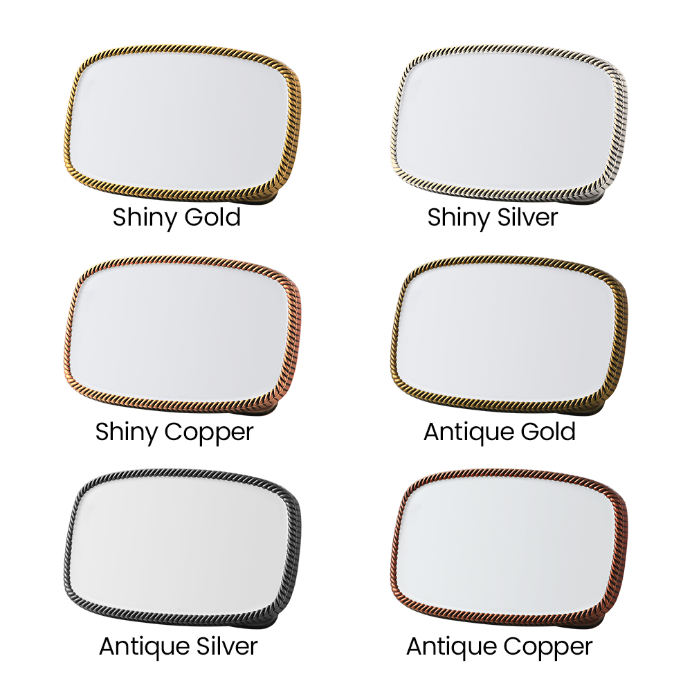 Rectangular UV Printed Belt Buckles 3.5" 8