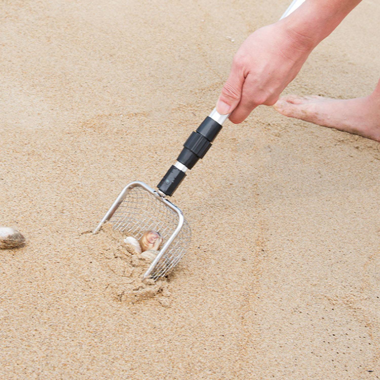 Adjustable Stainless Steel Beach Sand Pet Waste Shovel 1