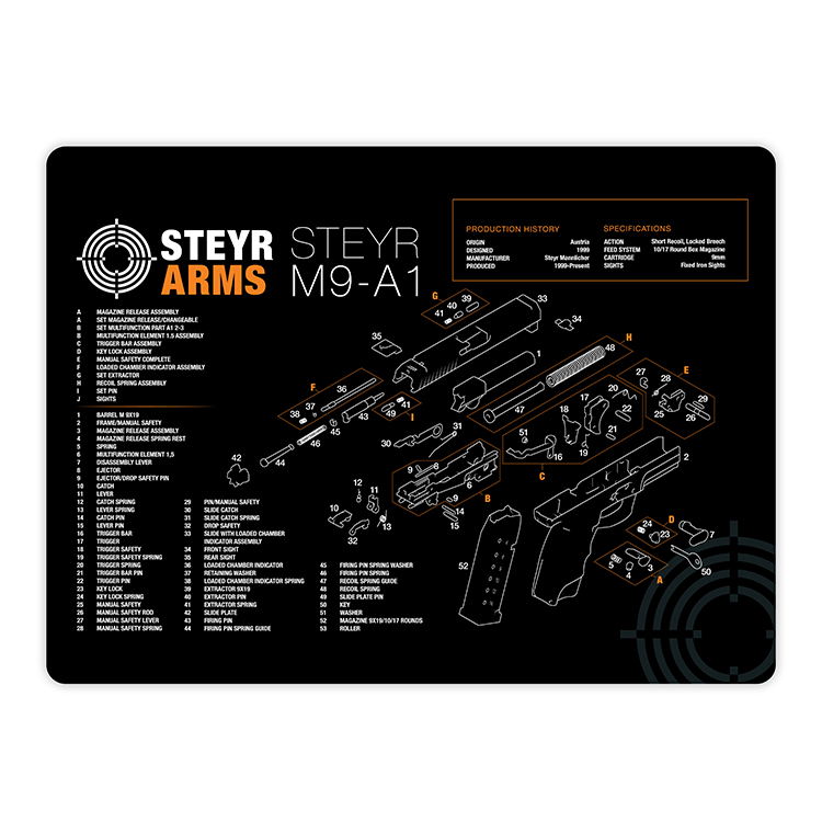 Thins Repositionable Counter Mat w/Matte Plus Surface (14"x19"x.02")