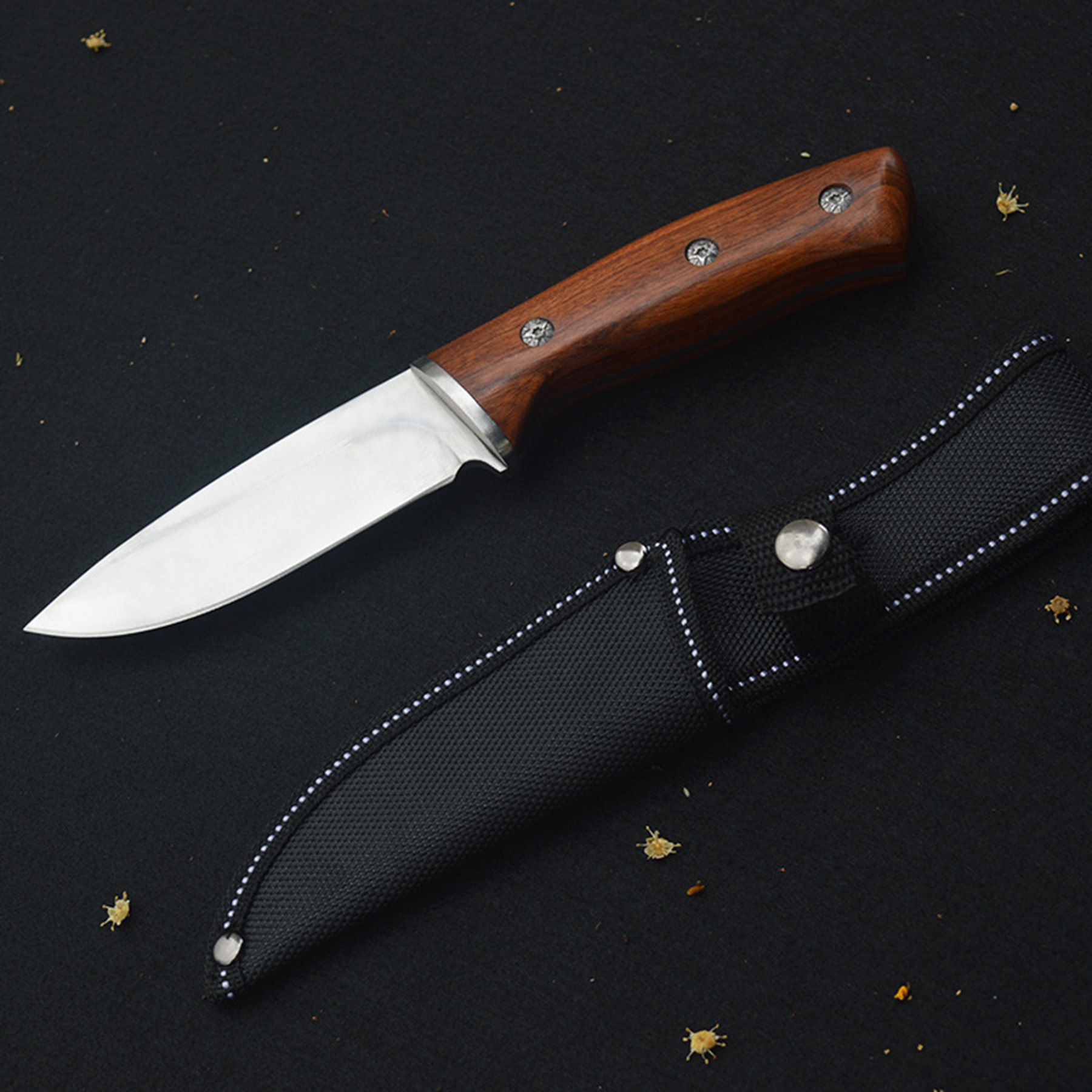 Steel Knife with Leather Sheath 2