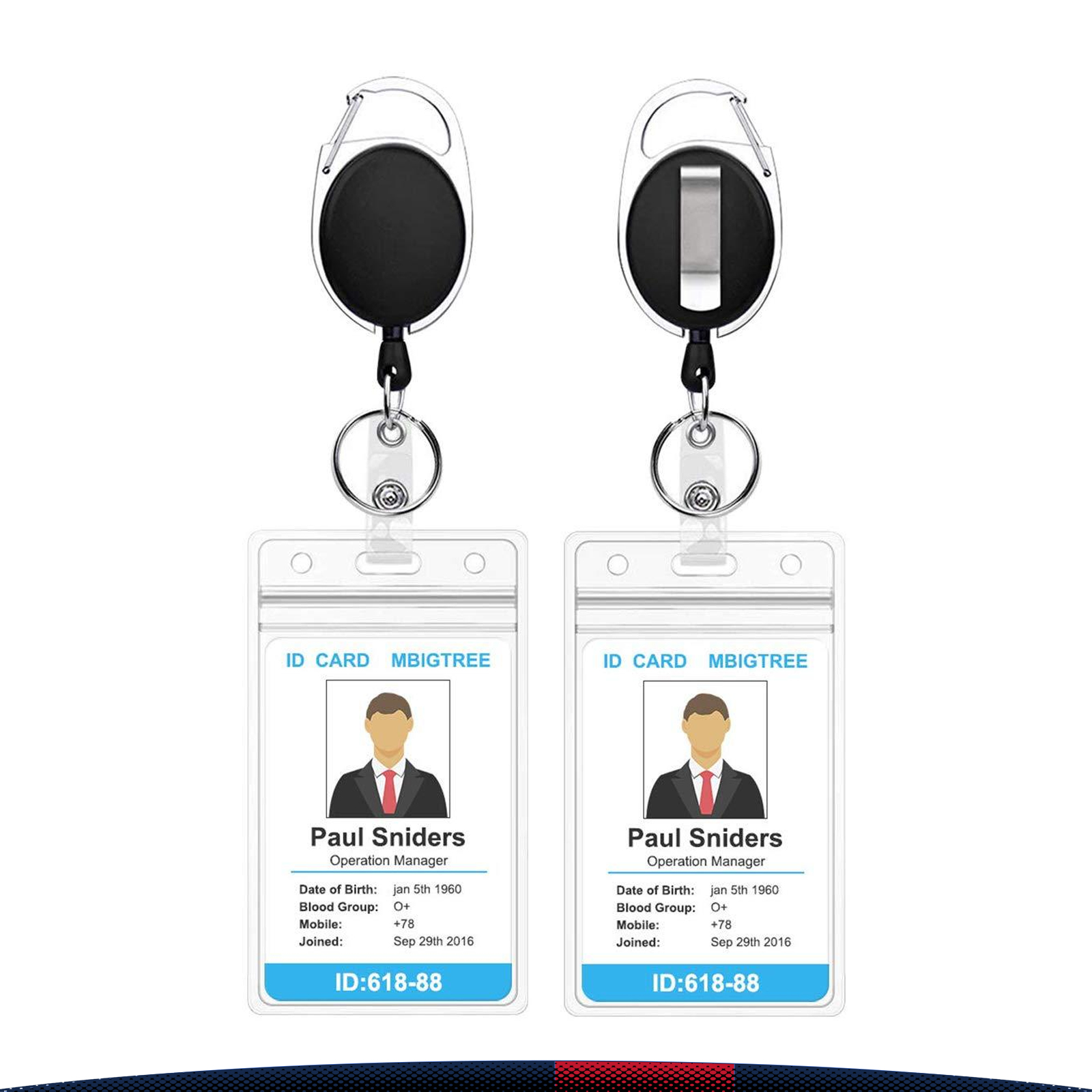 Waterproof Card Sleeve Keychain 1