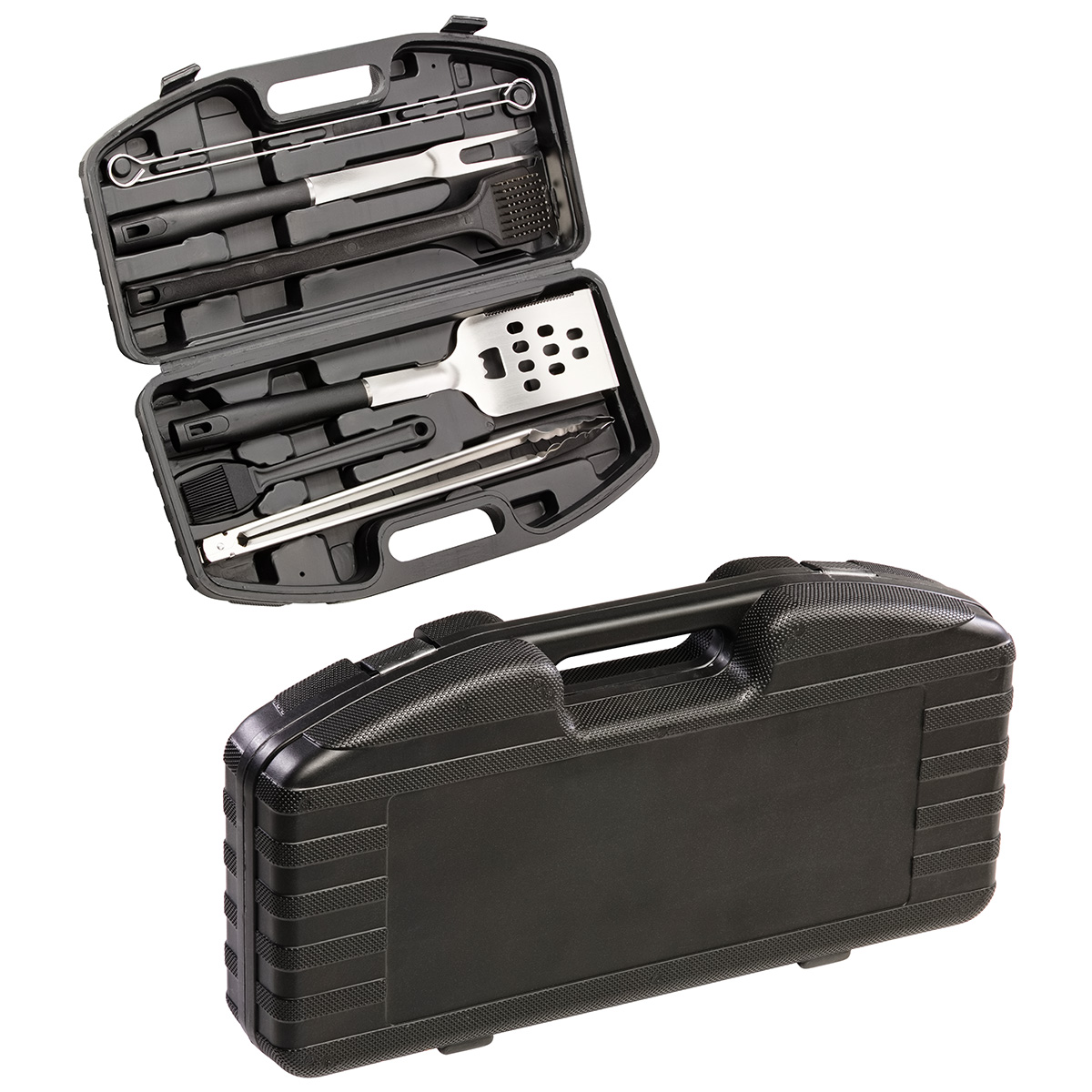 Highland 9-Piece Stainless Steel BBQ Set with Hardshell Case 2