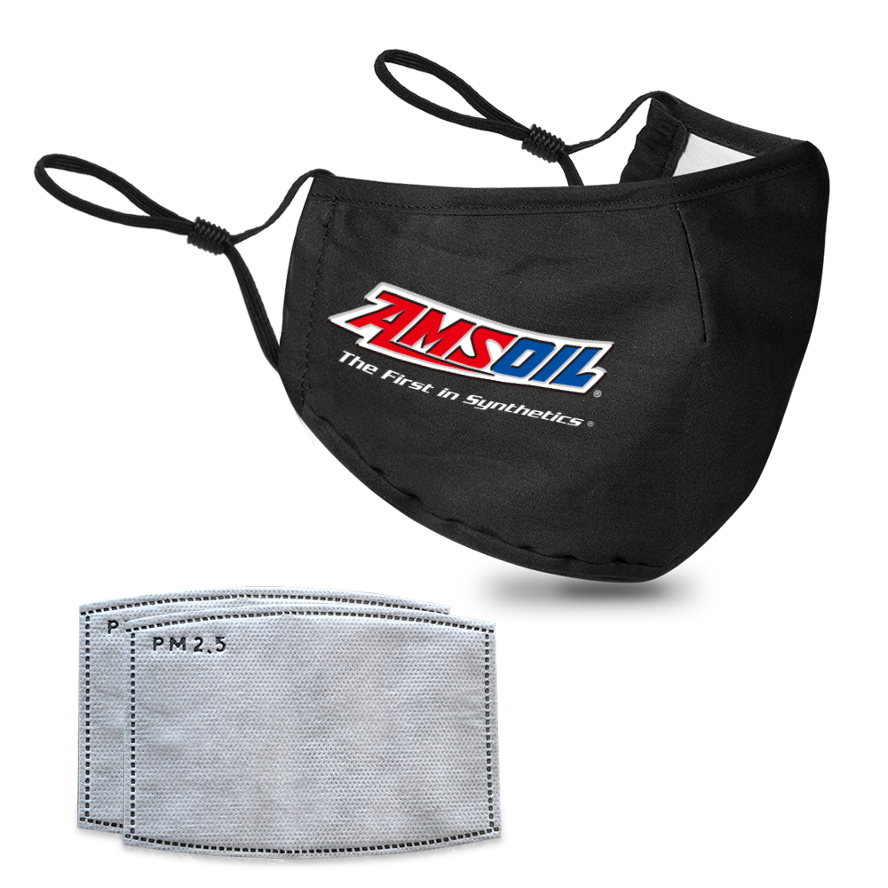 Reusable 2-layer Face Mask with adjustable elastic strap and filter slots