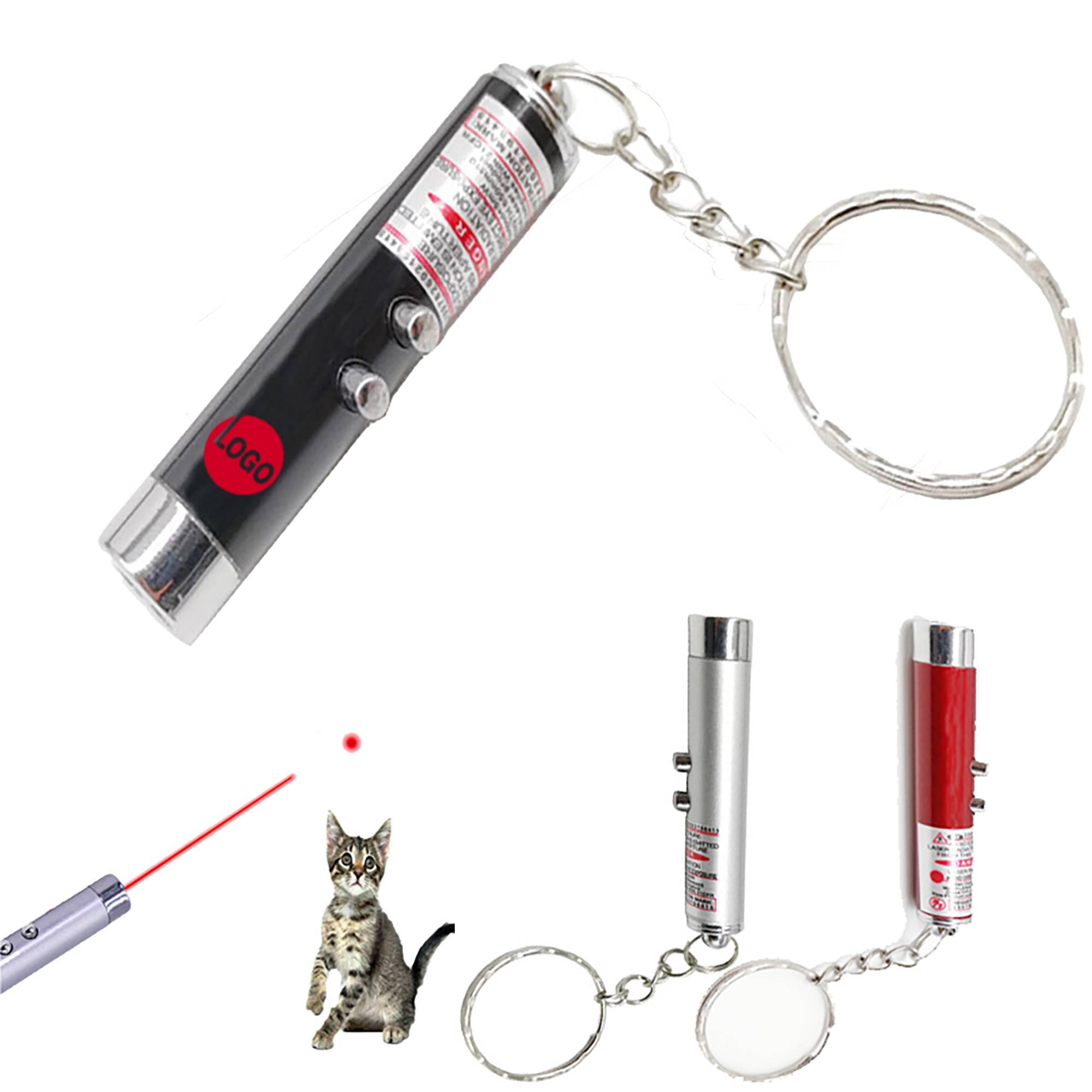 Laser Flashlight & Pointer Keychain 5