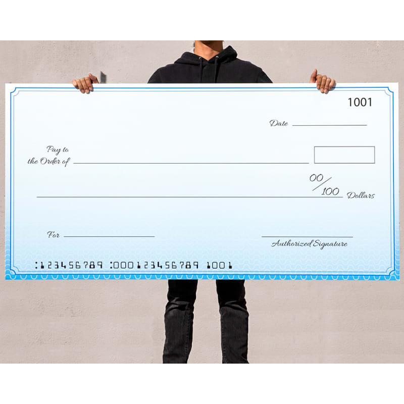 Custom Premium Giant Check 30 X 60 Inch 1
