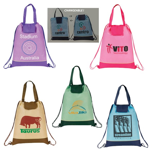 POLYPROPYLENE TWO WAY DRAWSTRING TOTE 2