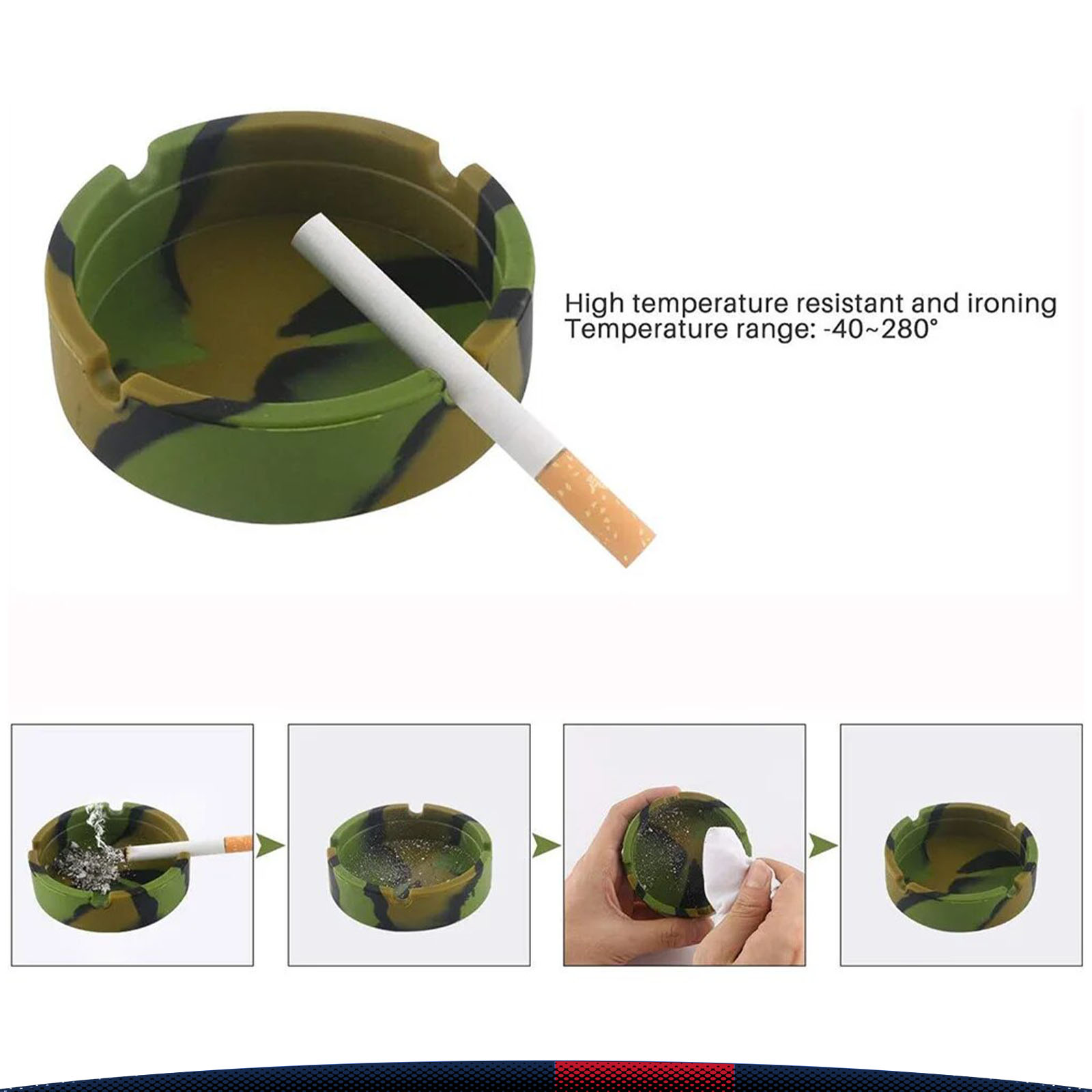 Round Camouflage Ashtray 4