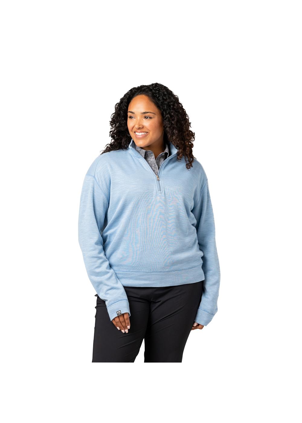 Storm Creek Women's Shoreliner Cotton/Bamboo Blend Quarter Zip 10