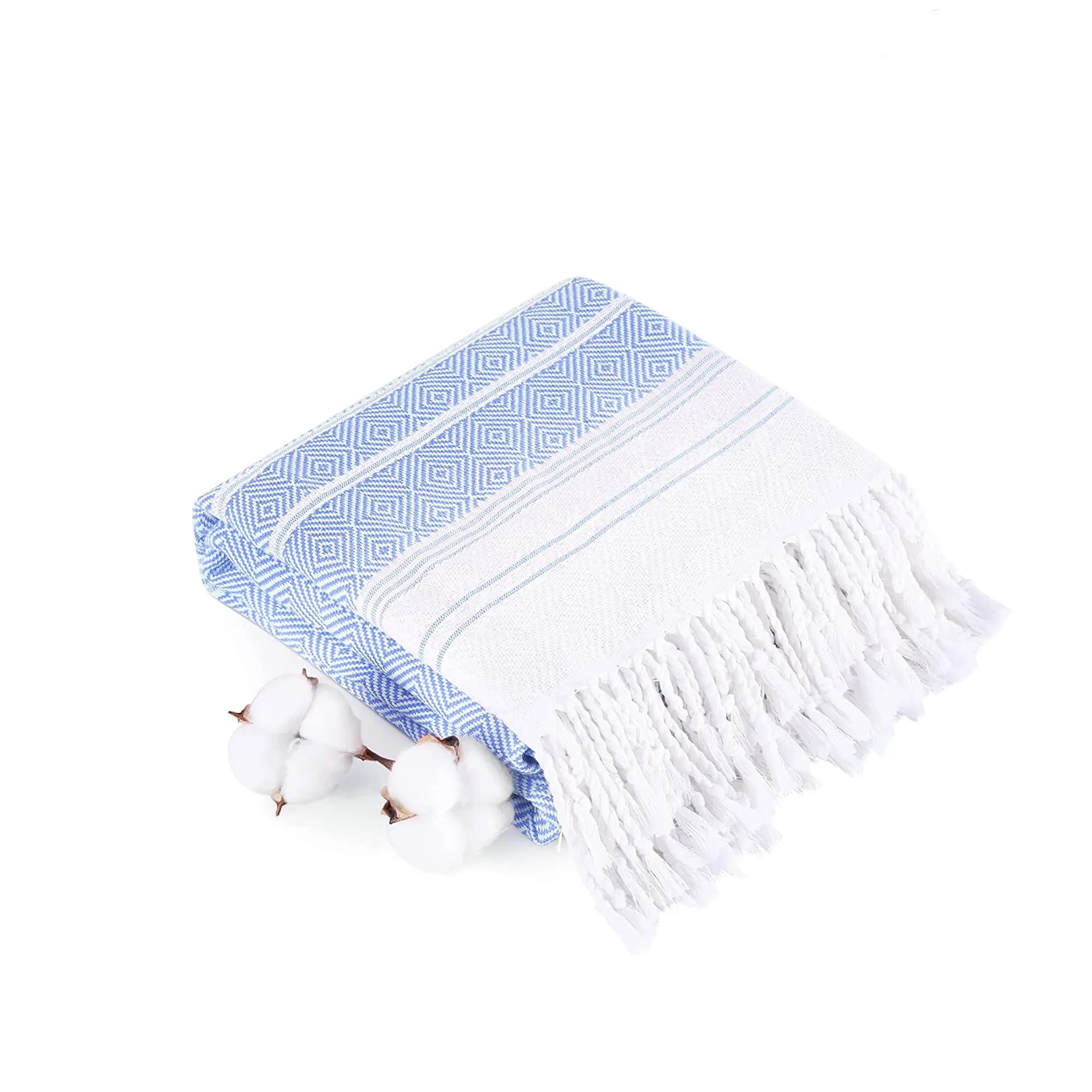 Lightweight Turkish Jacquard Beach Towel 74.8" x 39.4" 10