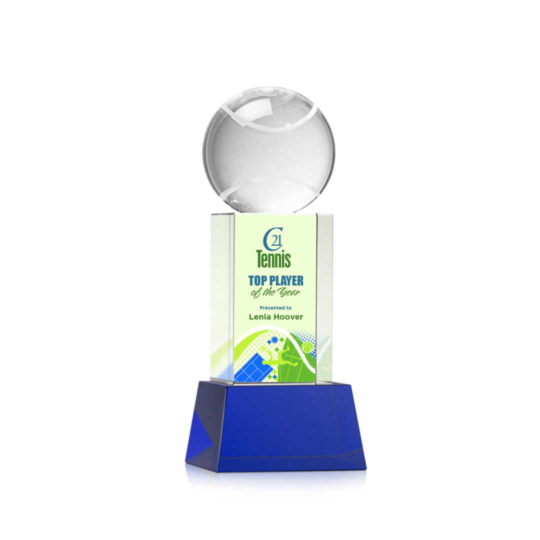 Tennis Ball VividPrint™ Award on Belcroft - Blue 3