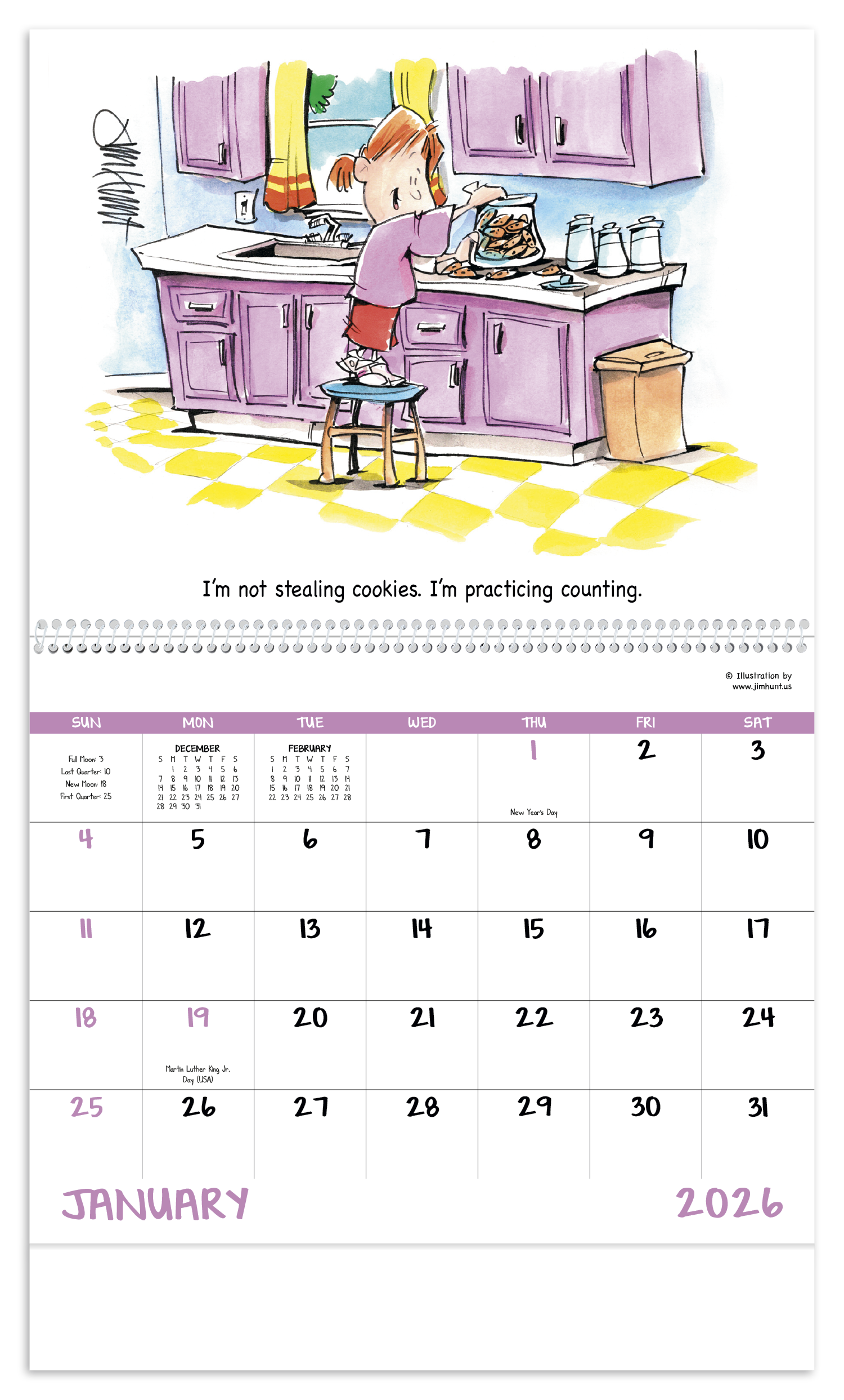 Good Value™ Laughing It Up! - Spiral Calendar 25