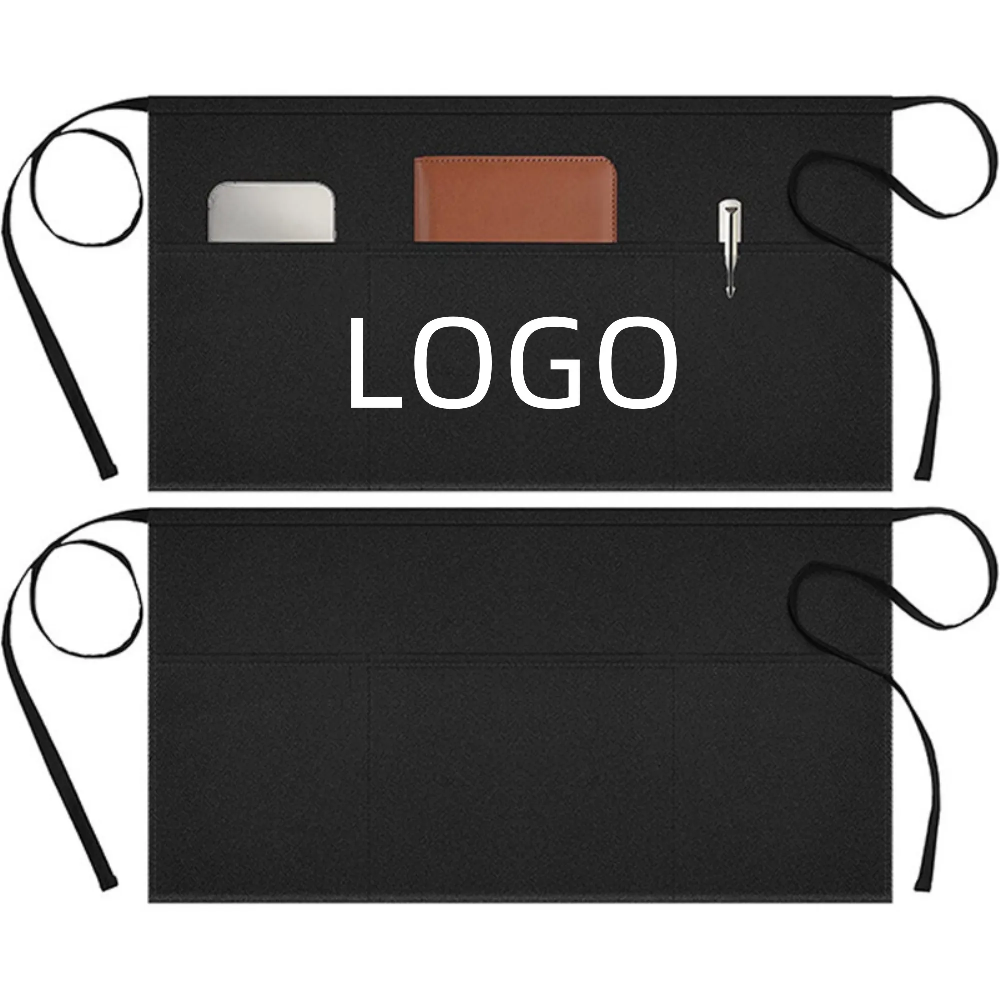 Waiter Half Apron with 3 Pockets 2