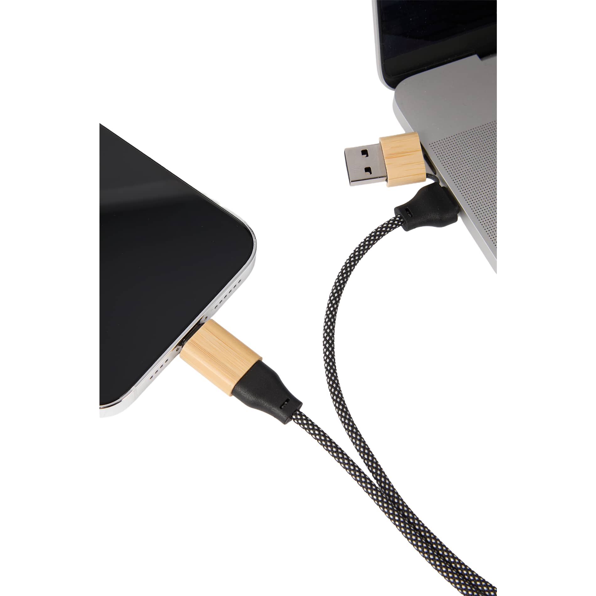 FSC® 100% Bamboo 5-in-1 100W Laptop Charging Cable 16