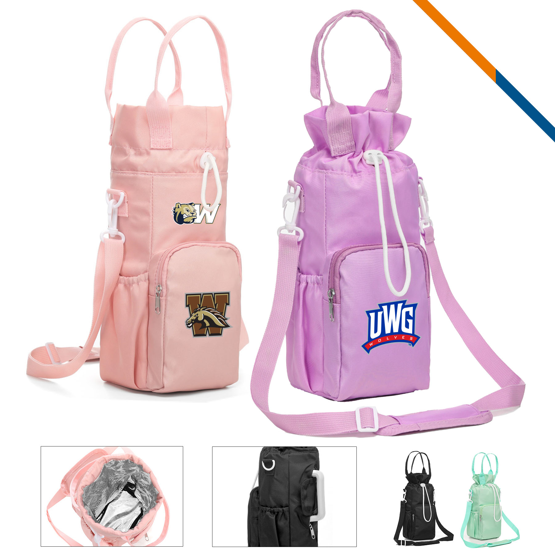 ClipHeat Insulated Water Bottle Drawstring Pouch 2