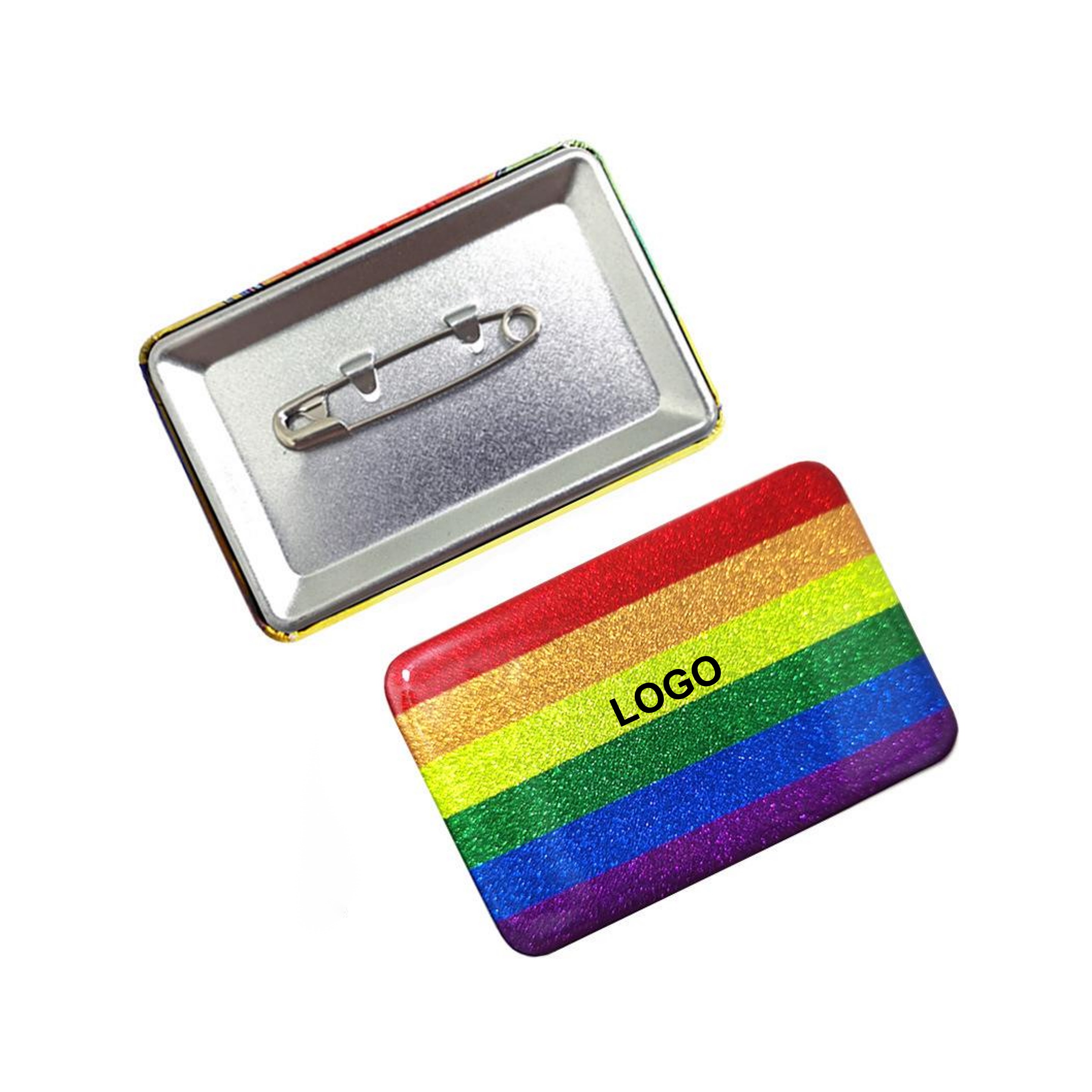 Glitter Button Pin (direct import) 2