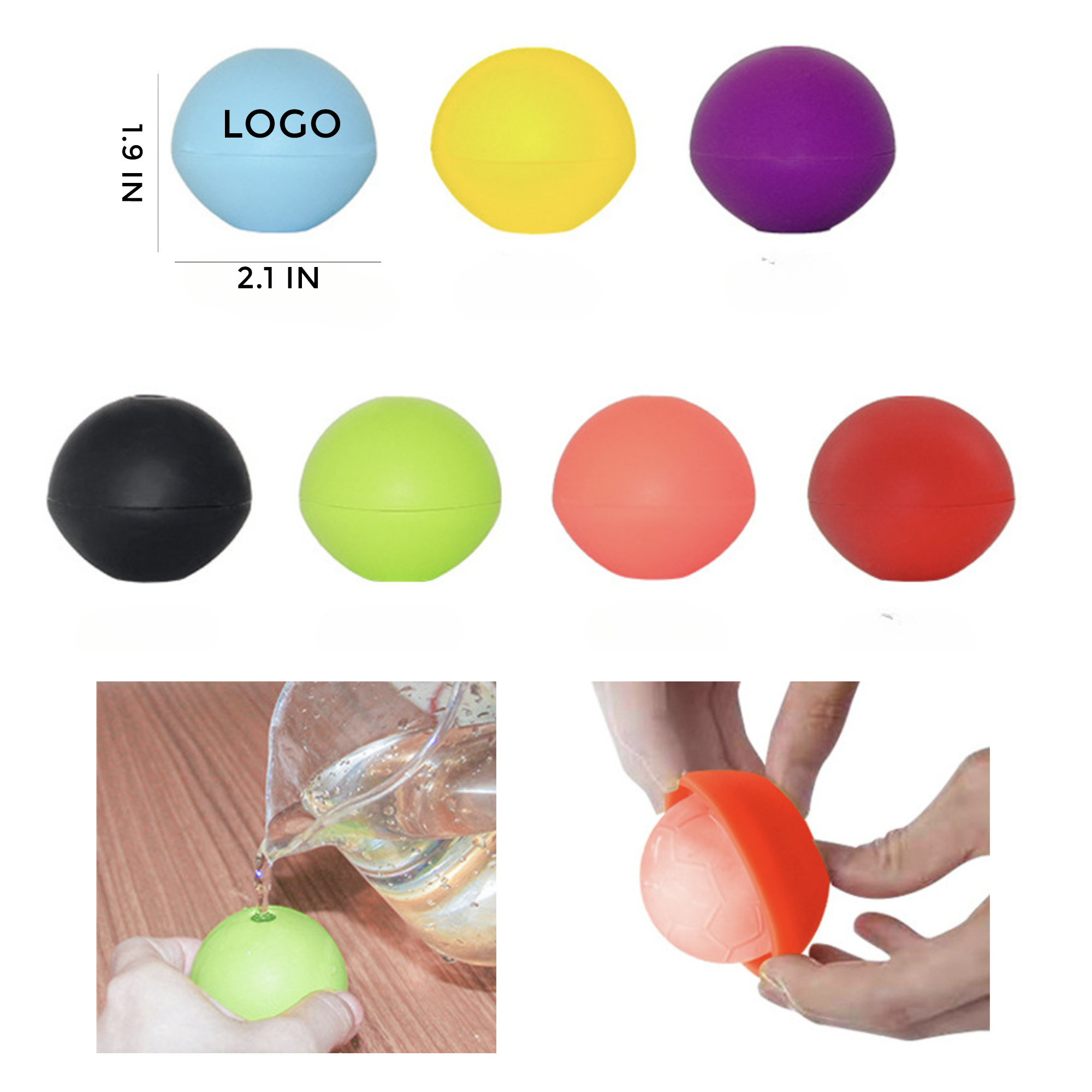 MOQ 10 PCS BPA-Free Silicone Ice Ball Maker 1