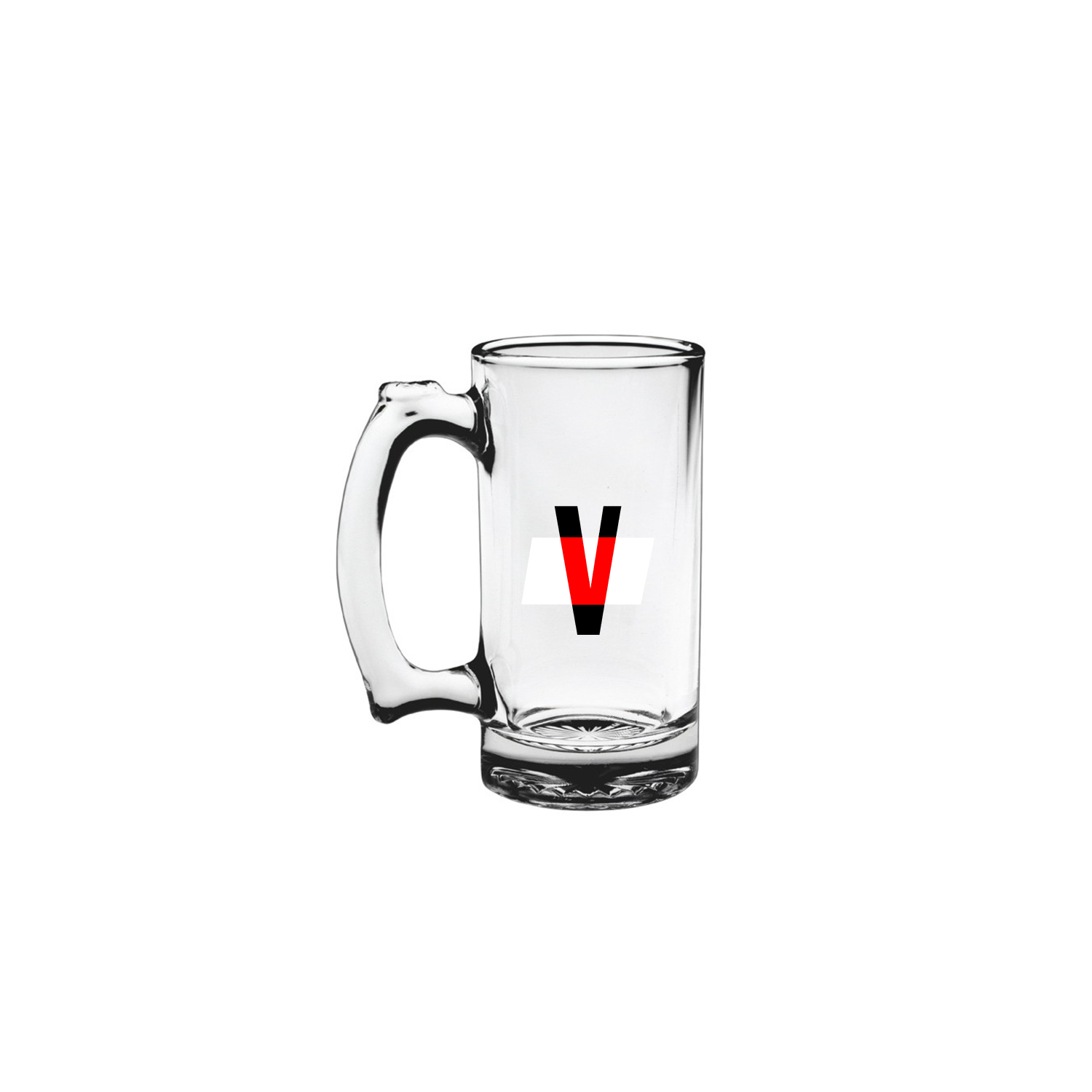 16oz Glass Beer Mugs w/ Handle 2