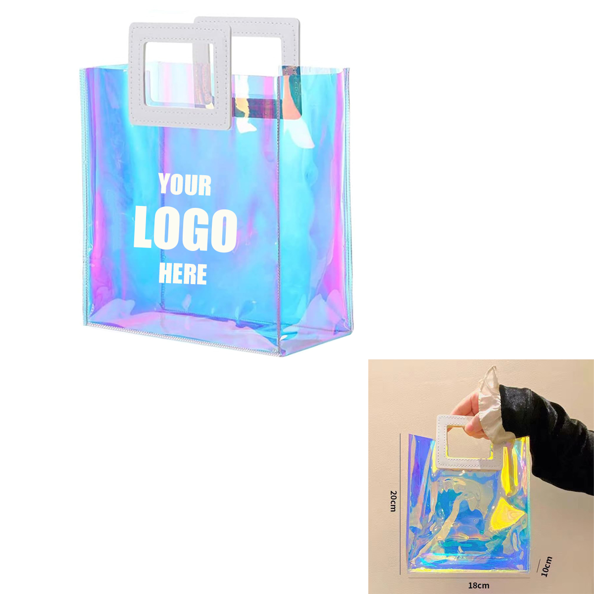 Clear Holographic Tote Bag 1
