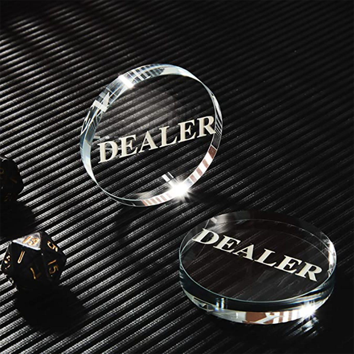 Crystal Dealer POKER CHIPS 3