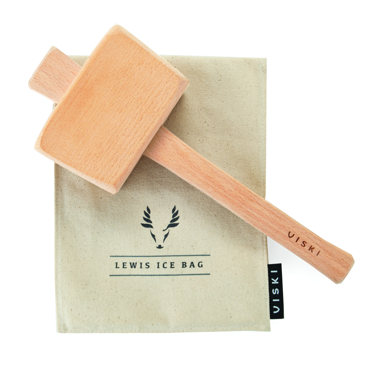 Viski® Lewis Ice Bag and Mallet 4
